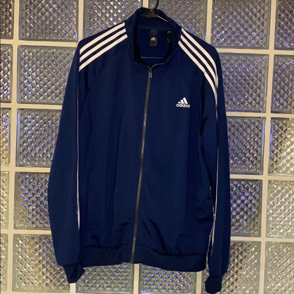 Navy Adidas track jacket